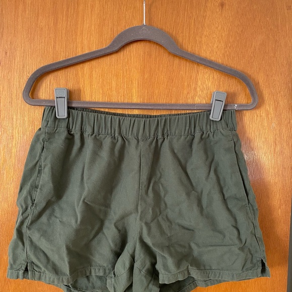 Madewell Pull On Shorts, green Sz Small - Picture 3 of 4